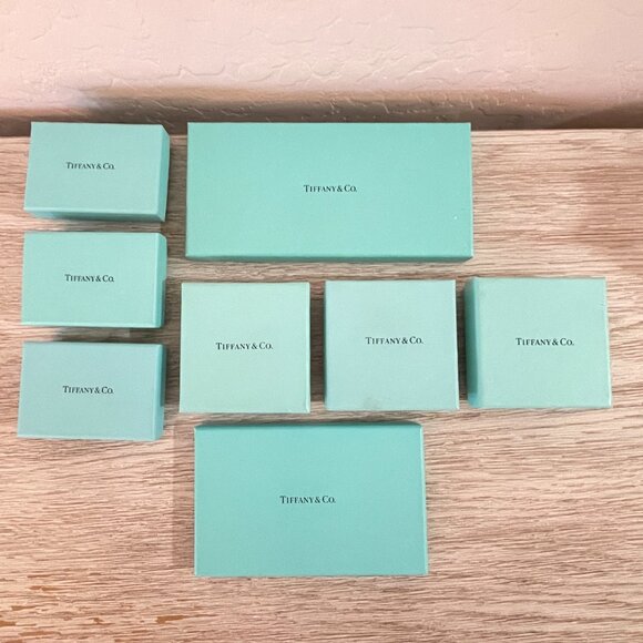 Tiffany & Co. Jewelry - Tiffany & Co. Box Set of 8 Blue Vintage Pouch Empty Boxes Jewelry Storage